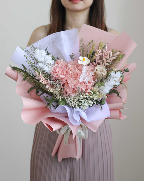 Bubblegum Reverie Hand Bouquet | Free Same-Day Flower Delivery Singapore