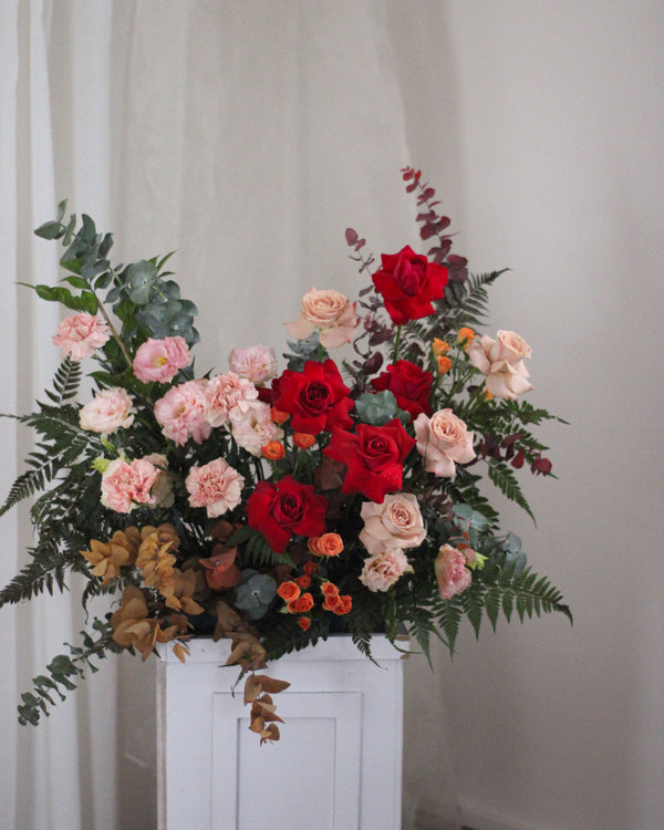 Wedding Hedge Frontal - Autumn | Free Same-Day Flower Delivery Singapore
