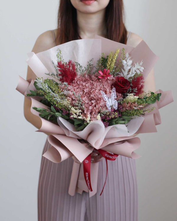 Velvet Reverie Hand Bouquet | Free Same-Day Flower Delivery Singapore
