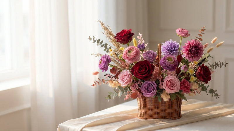 Valentine's Day flowers Singapore - romantic red roses and bouquets