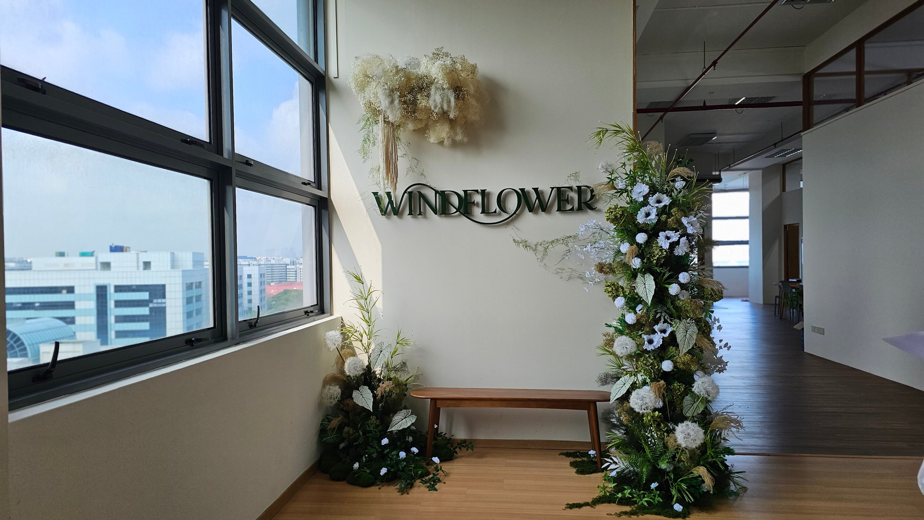 Windflower Florist studio at Eunos Techpark in Singapore