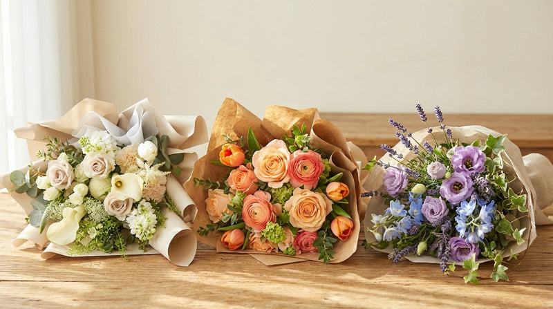 Mother's Day flowers matched to mum's personality type - different bouquet styles
