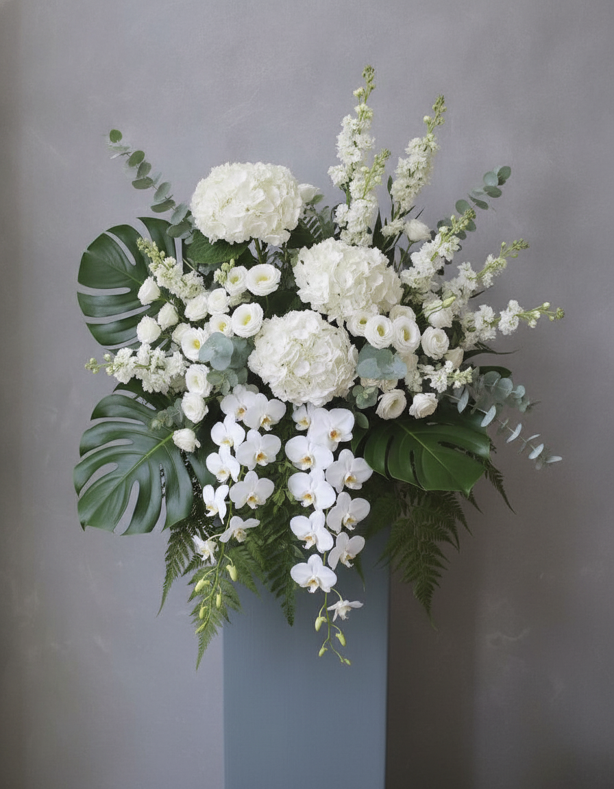 Cloudsong condolence flower stand Singapore