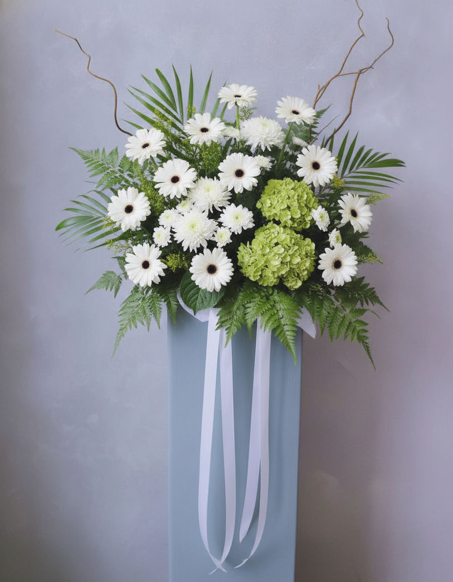 Verdant Peace condolence flower stand Singapore