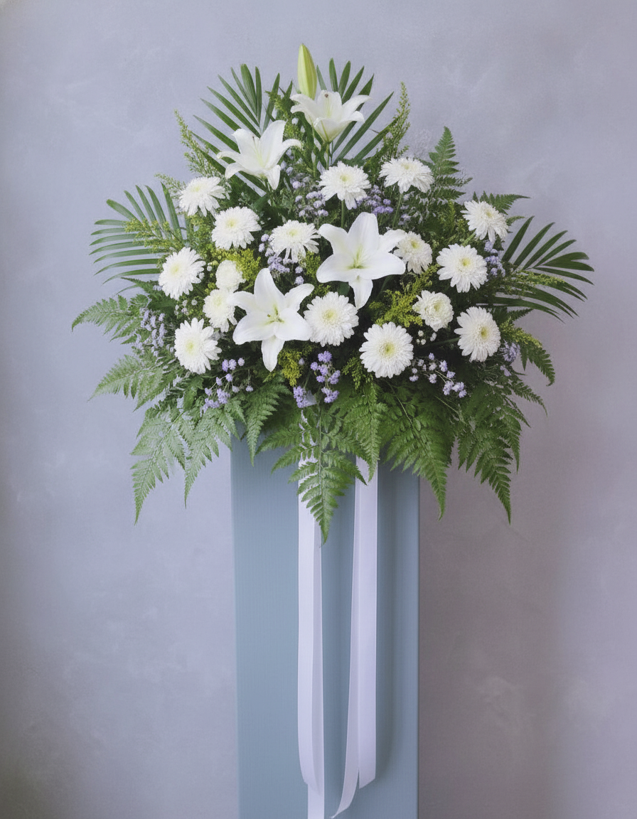 Eternal Light condolence flower stand Singapore