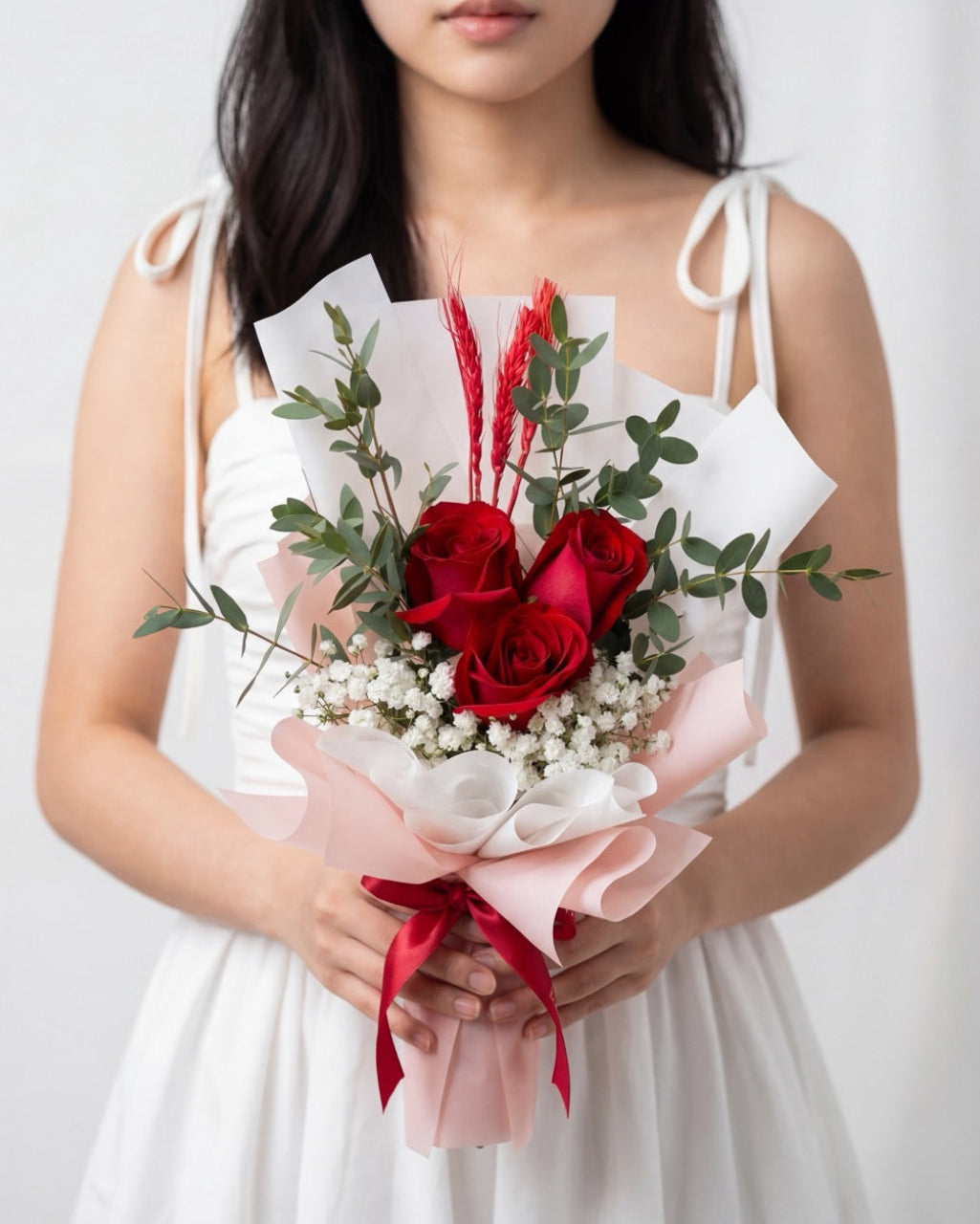 A Study in Red | Hand Bouquet Singapore | Windflower Florist