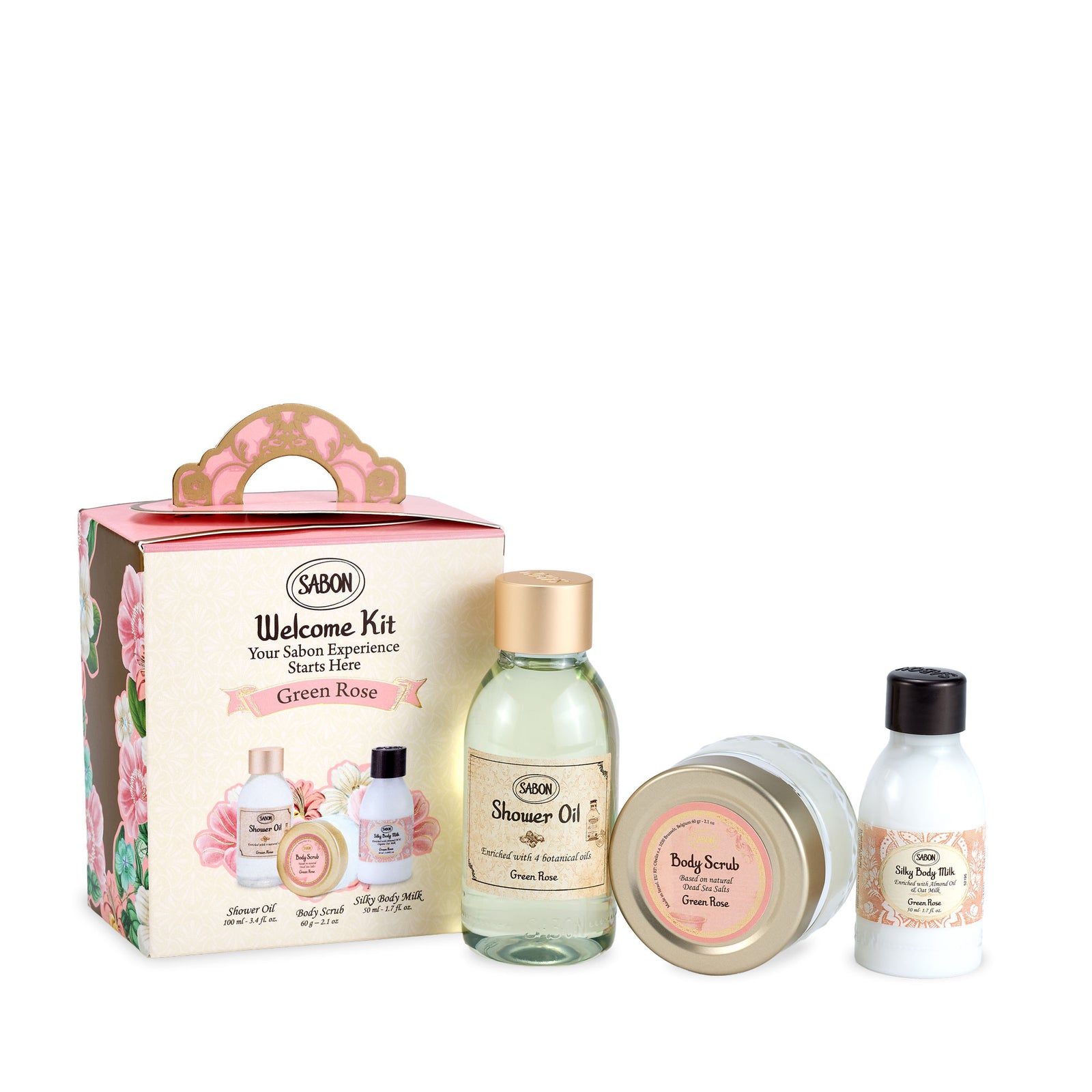 Sabon Body Care Welcome Kit - Green Rose Scent - Gift Add-On | Windflower Florist Singapore