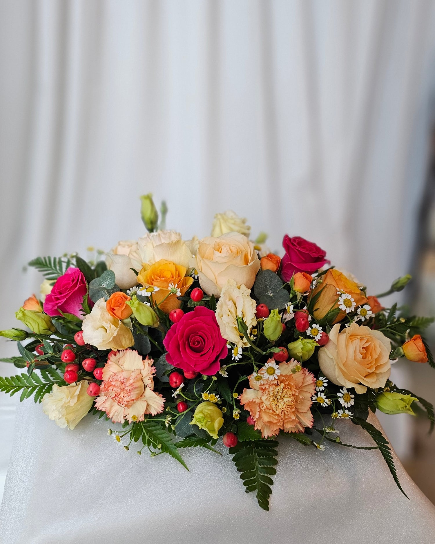 Fresh Table Centrepiece - Radiant | Free Same-Day Flower Delivery Singapore