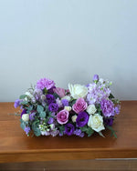 Fresh Table Centrepiece - Purple | Free Same-Day Flower Delivery Singapore