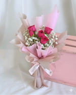 Give a Bunch - Hot Pink Hand Bouquet - View 3 | Windflower Florist