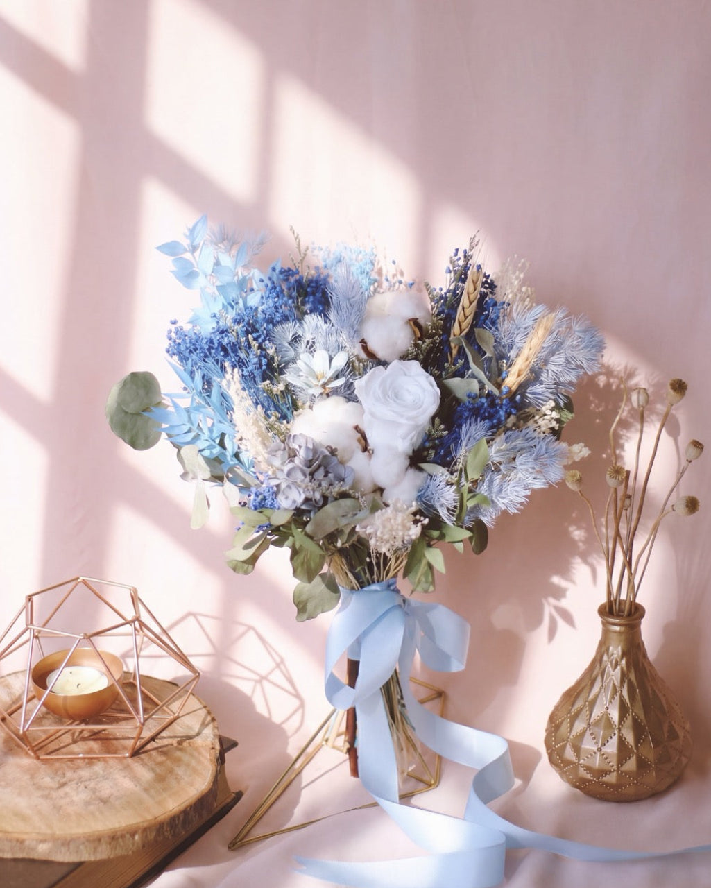 Eternal Blue Bridal Bouquet- Frontal