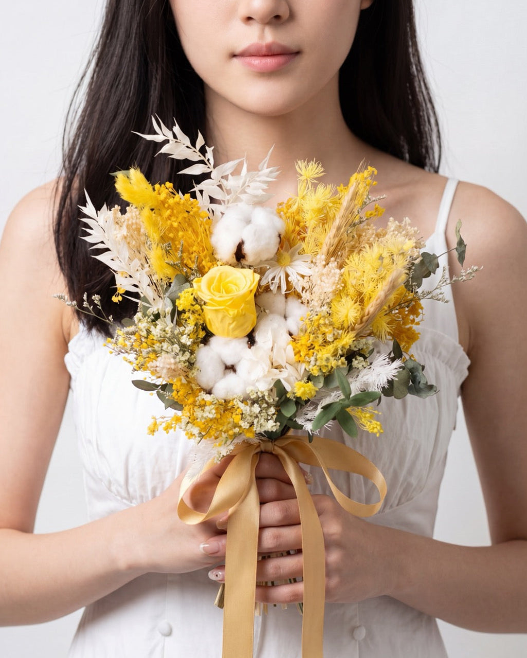 Eternal Yellow Bridal Bouquet- Frontal