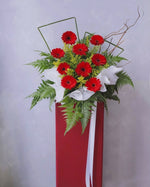 Radiant Cheer Congratulatory Flower Stand | Free Same-Day Delivery Singapore