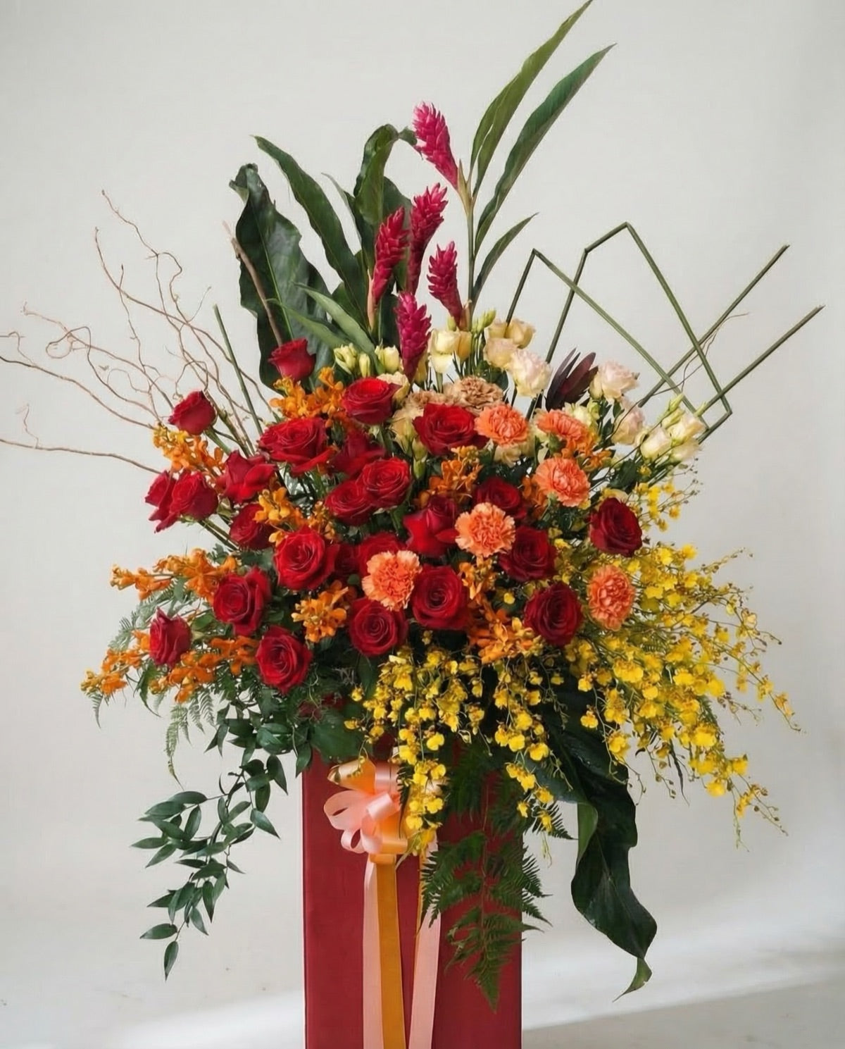 Resplendent Fortune congratulatory flower stand, Singapore same-day delivery