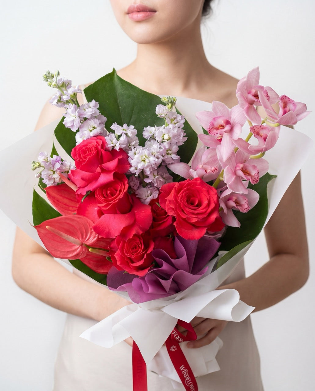 紫红色花朵