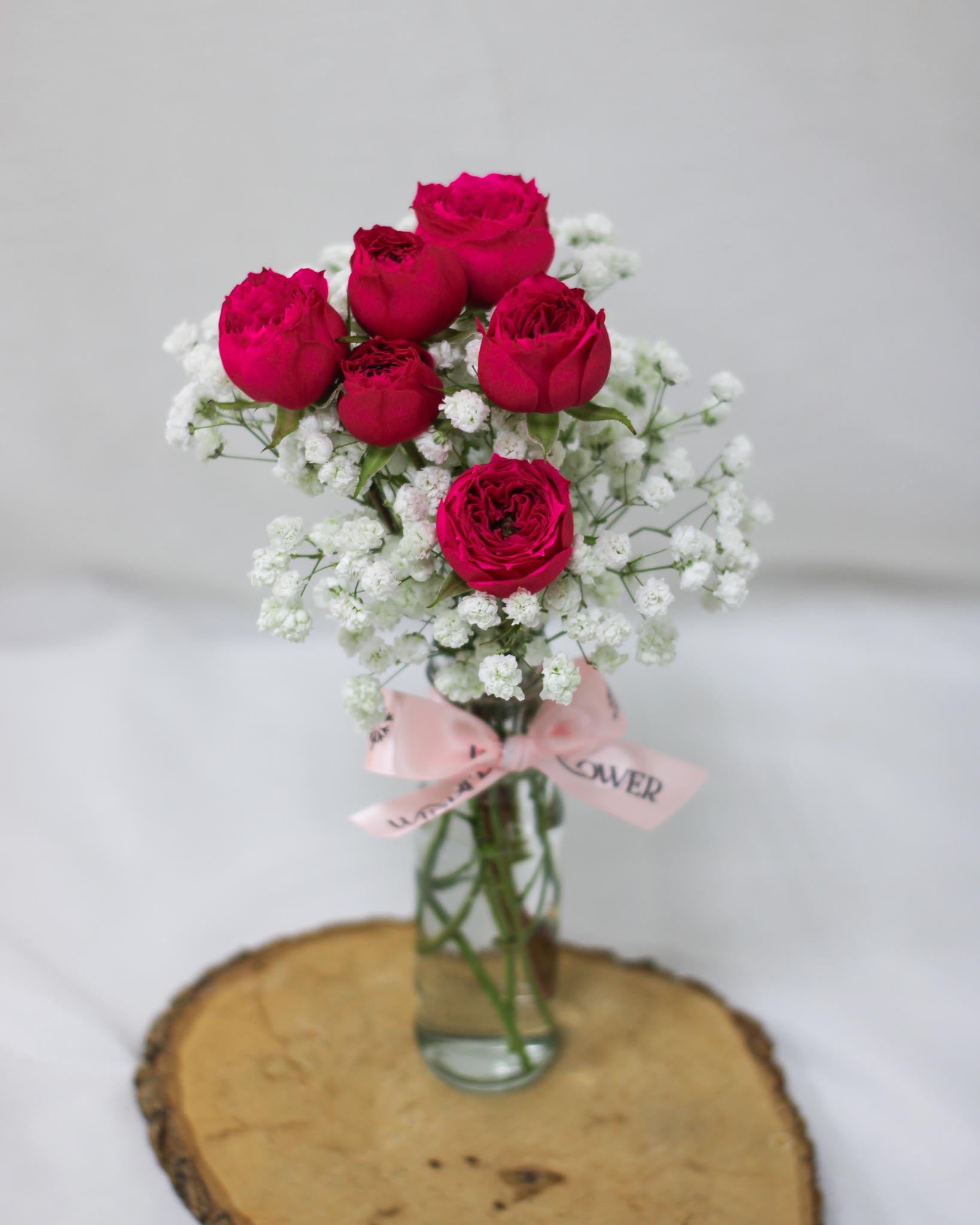 Give a Bunch - Hot Pink Hand Bouquet - View 4 | Windflower Florist