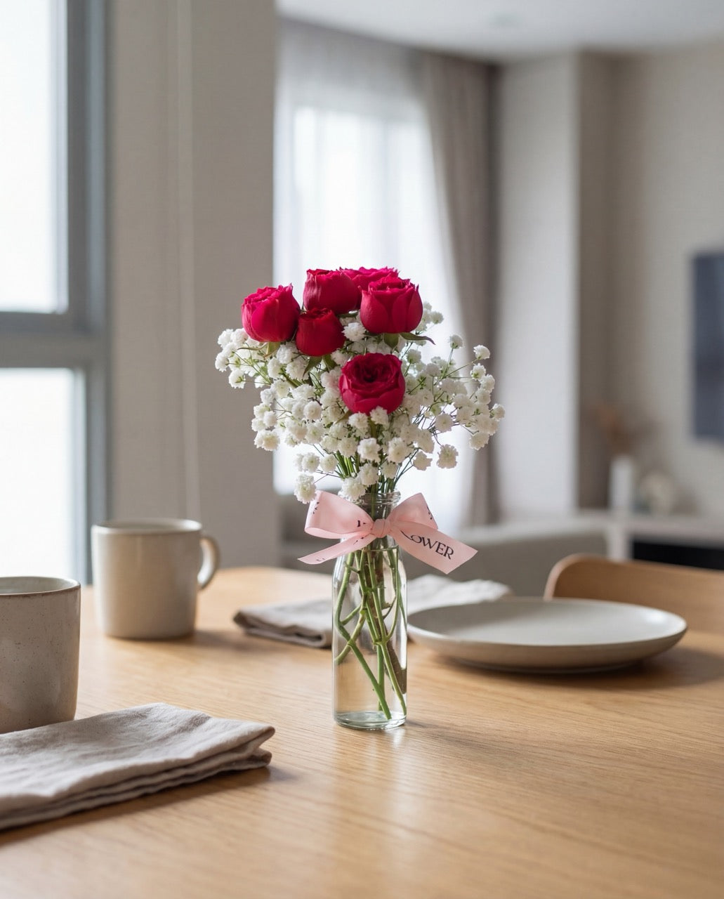 Give a Bunch - Red Hand Bouquet by Windflower Florist Singapore