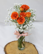 Give a Bunch - Orange Hand Bouquet - View 4 | Windflower Florist