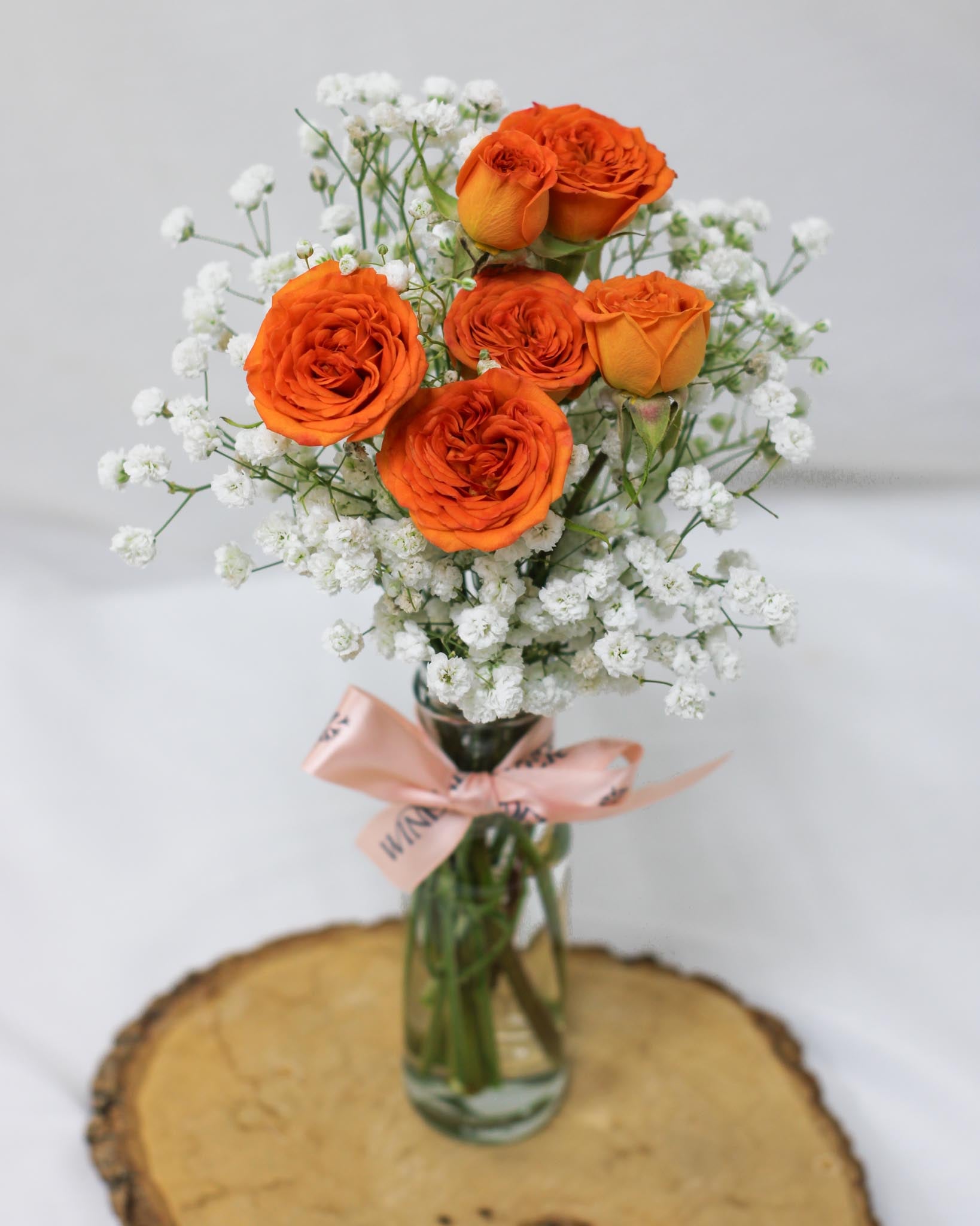 Give a Bunch - Orange Hand Bouquet - View 4 | Windflower Florist