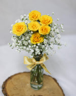 Give a Bunch - Yellow Hand Bouquet - View 4 | Windflower Florist