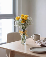 Give a Bunch - Yellow Hand Bouquet by Windflower Florist Singapore