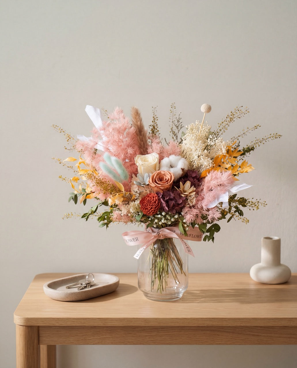 Golden Cherub Hand Bouquet by Windflower Florist Singapore