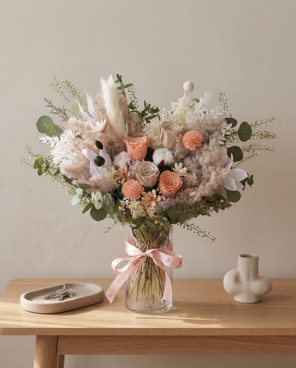 Sage Cherub Hand Bouquet by Windflower Florist Singapore