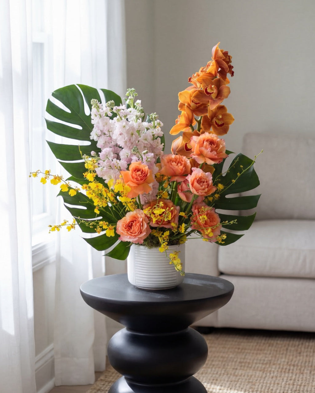 Tangerine Muse Hand Bouquet by Windflower Florist Singapore