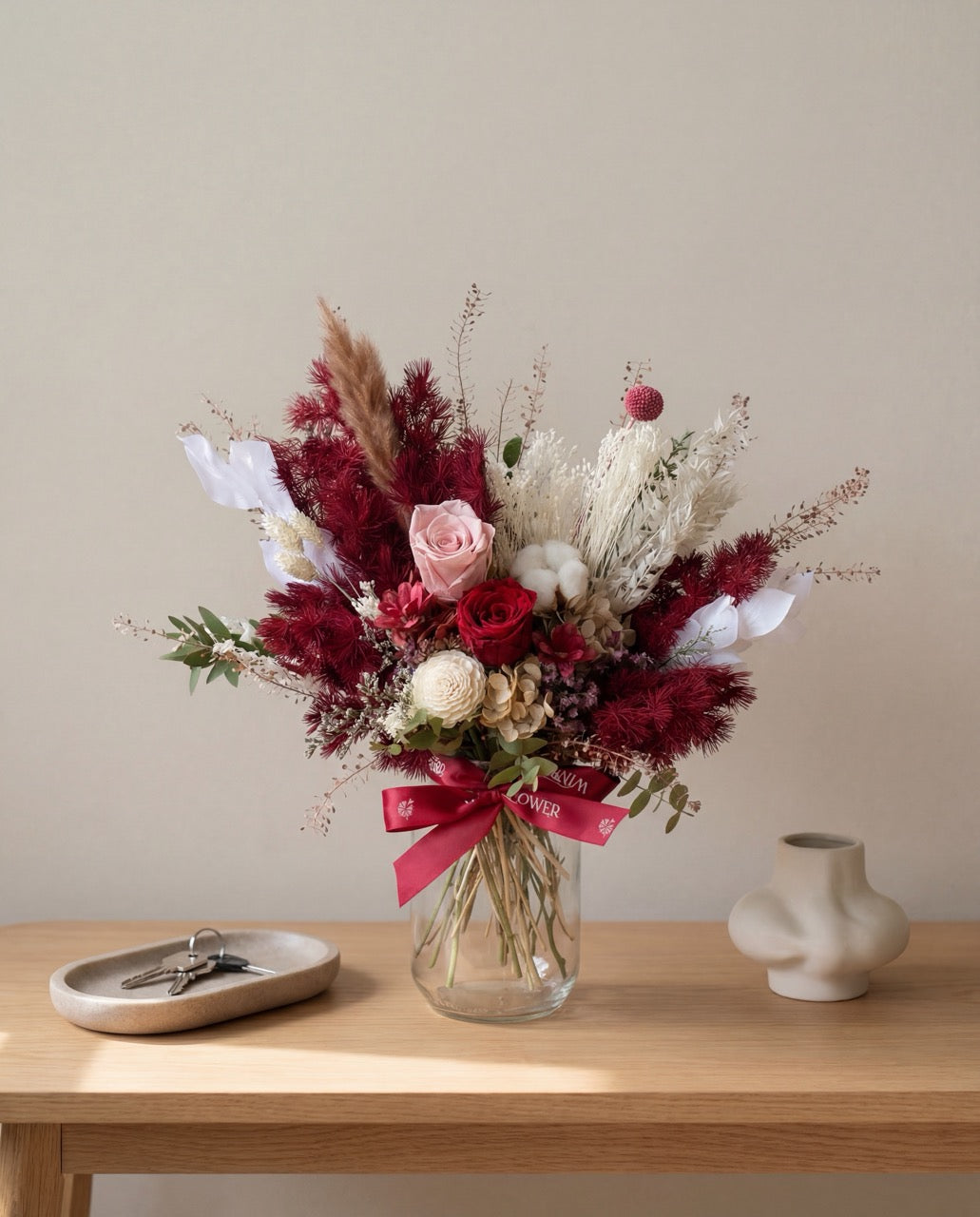Velvet Cherub Hand Bouquet by Windflower Florist Singapore