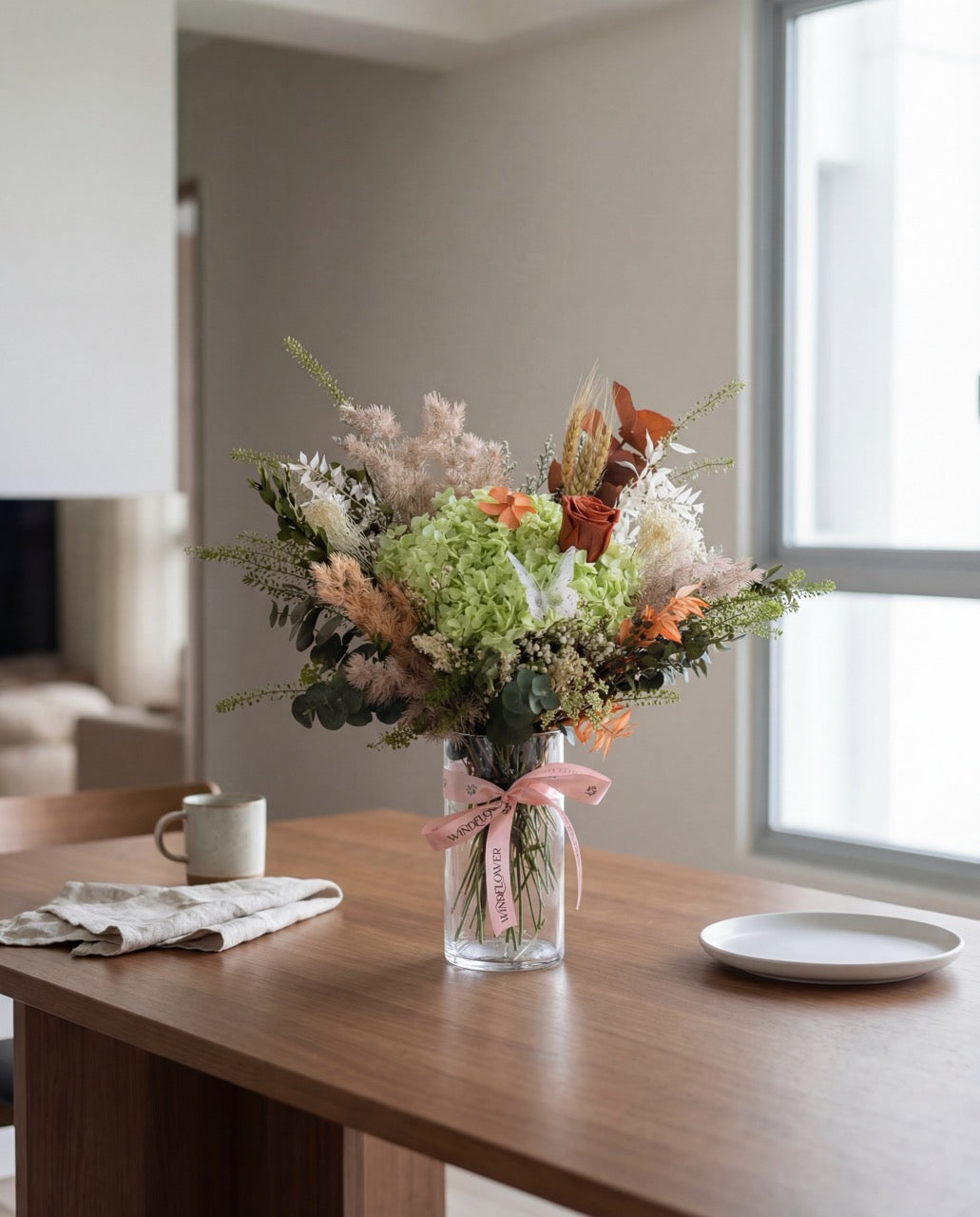 Willow Reverie Hand Bouquet by Windflower Florist Singapore