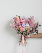 Blushing Cherub Bridal Bouquet- Frontal by Windflower Florist Singapore