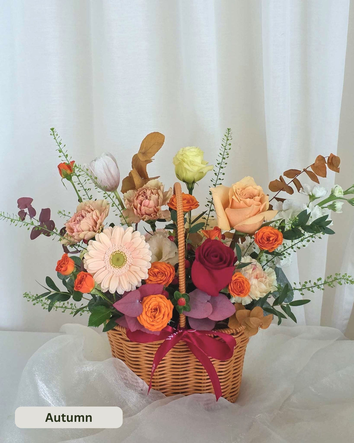 Daily Surprise In A Basket - Fresh Flowers