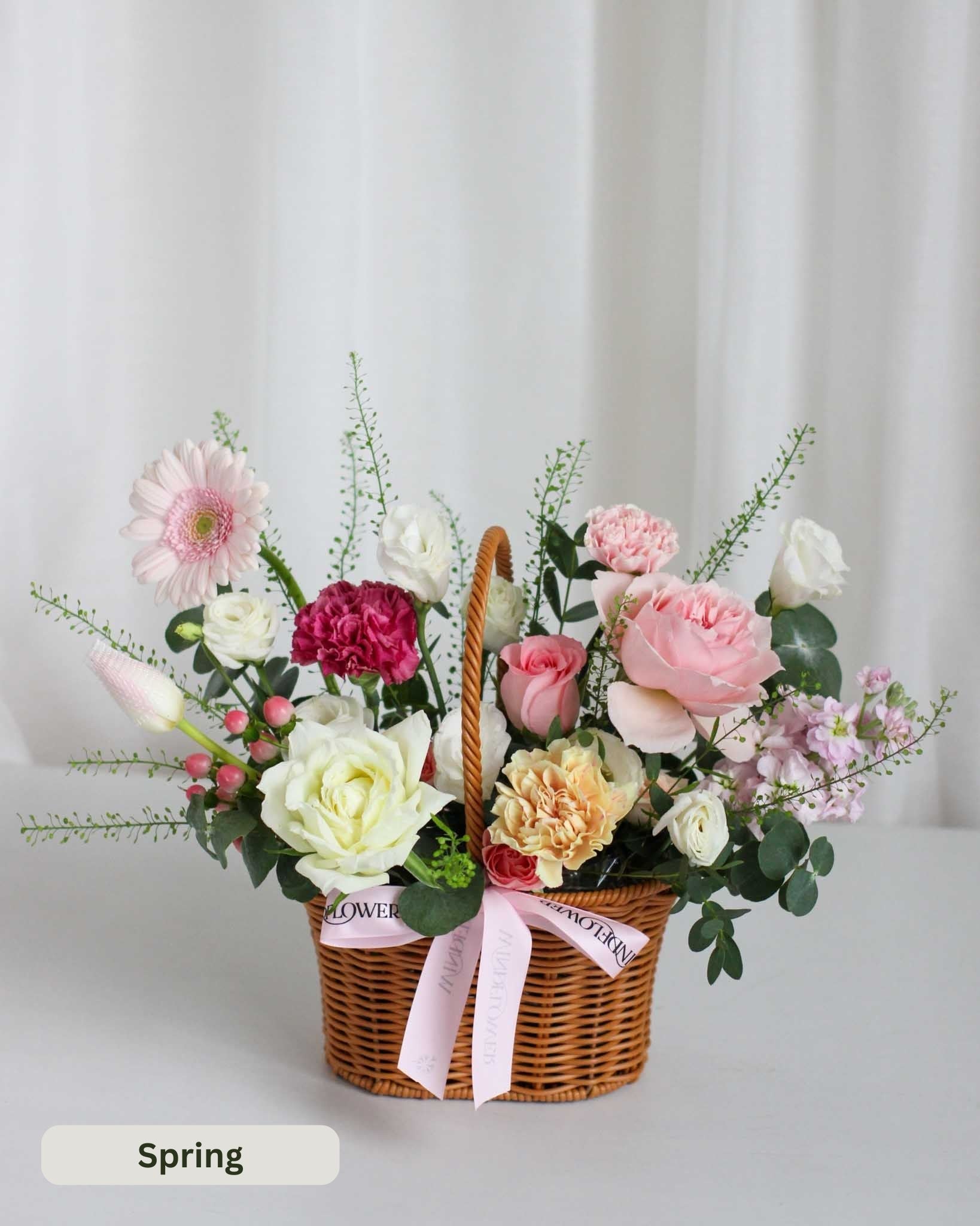 Daily Surprise In A Basket - Fresh Flowers Flower Arrangement by Windflower Florist Singapore