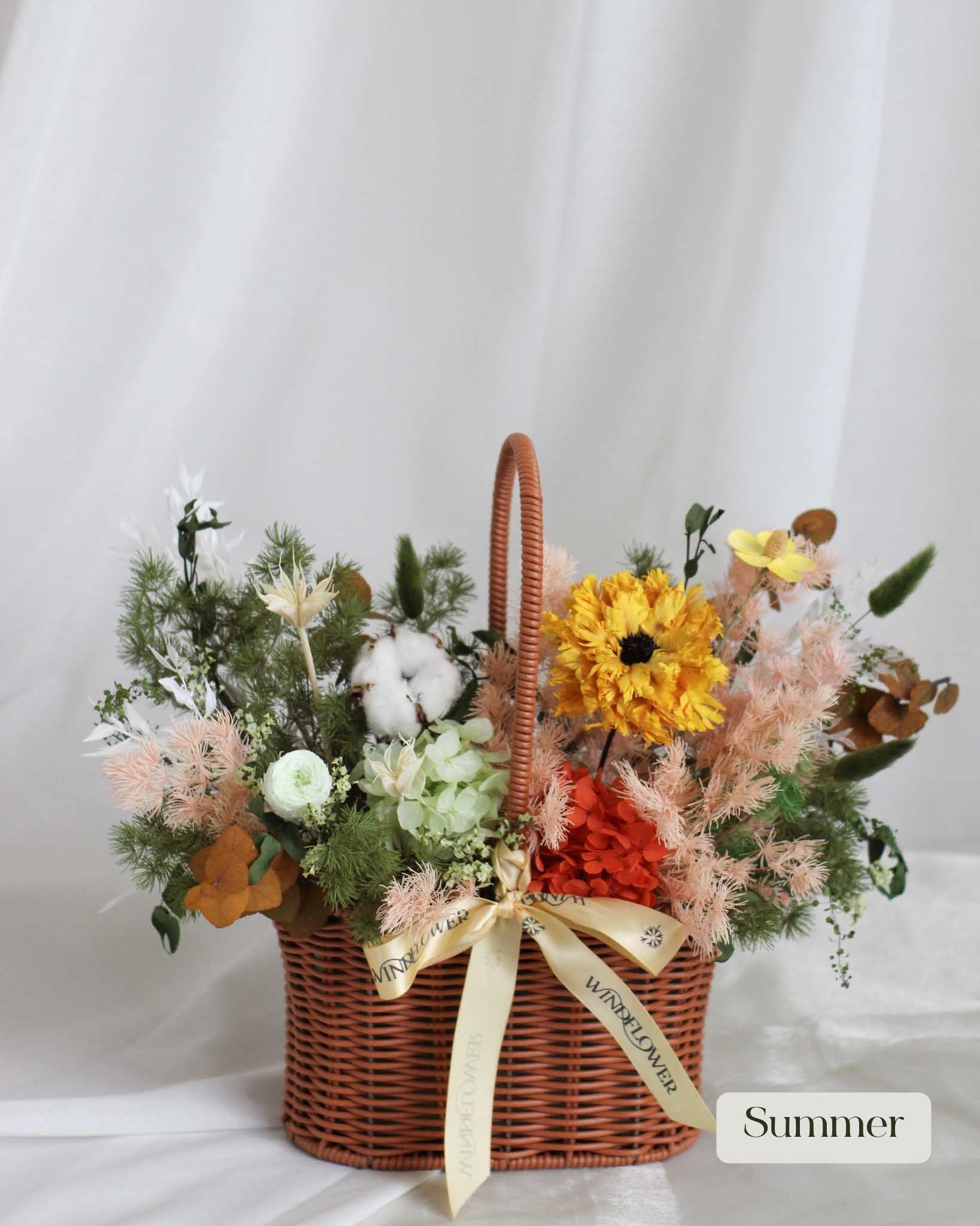 Daily Surprise In A Basket - Everblooms Preserved Flowers - View 4 | Windflower Florist