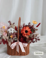 Daily Surprise In A Basket - Everblooms Preserved Flowers | Free Same-Day Flower Delivery Singapore