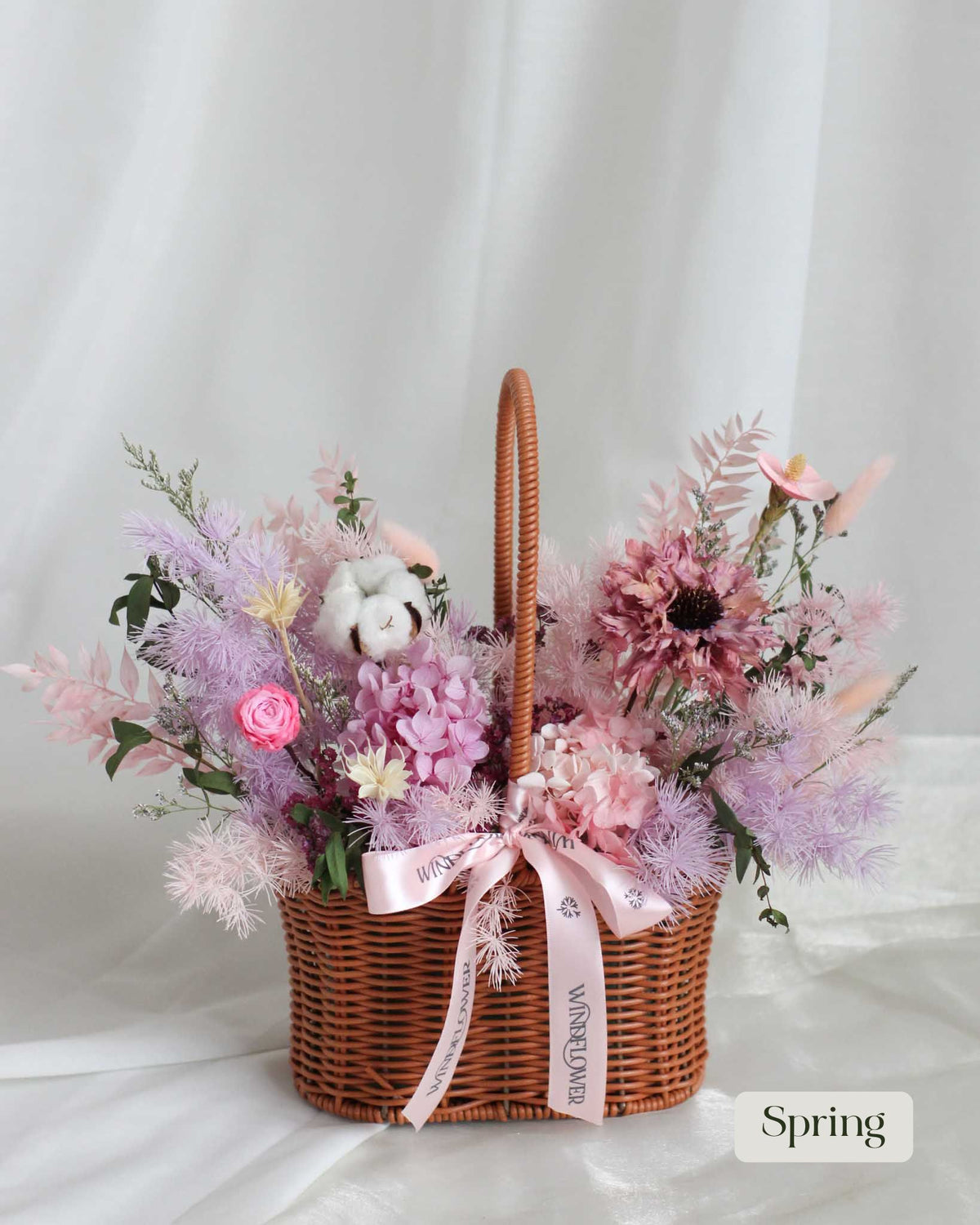 Daily Surprise In A Basket - Everblooms Preserved Flowers - View 3 | Windflower Florist