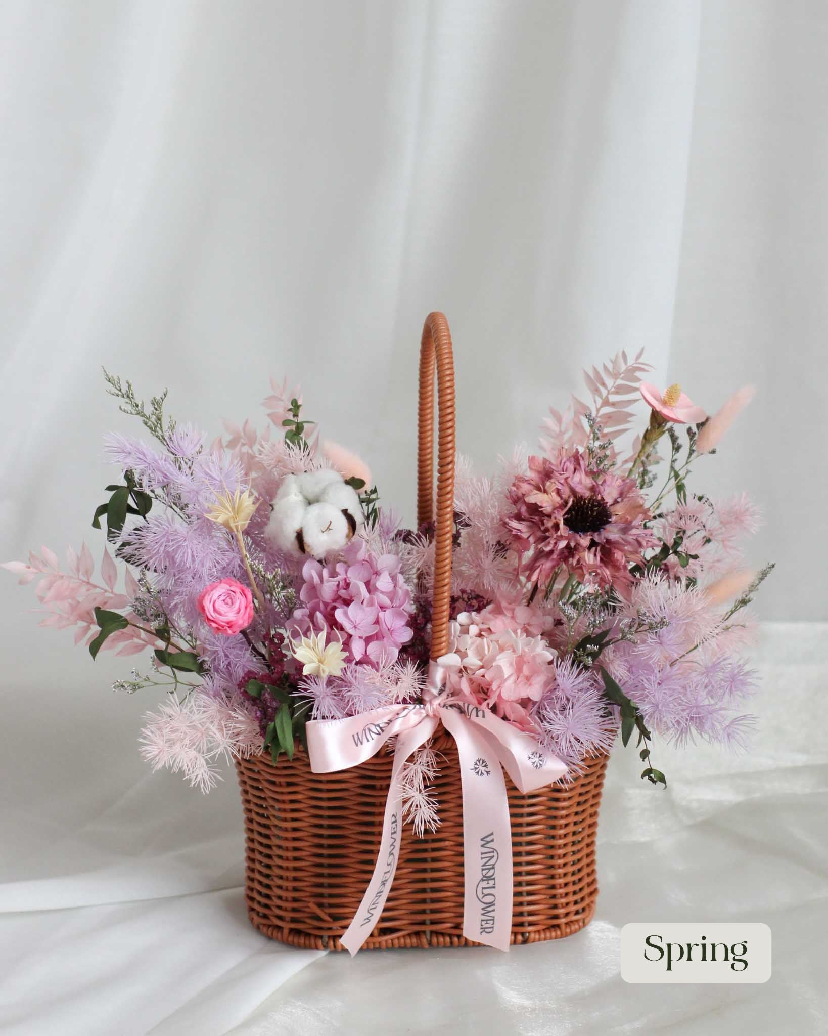 Daily Surprise In A Basket - Everblooms Preserved Flowers - View 3 | Windflower Florist
