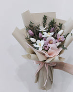 Perfect Love In Aragonite Hand Bouquet | Free Same-Day Flower Delivery Singapore