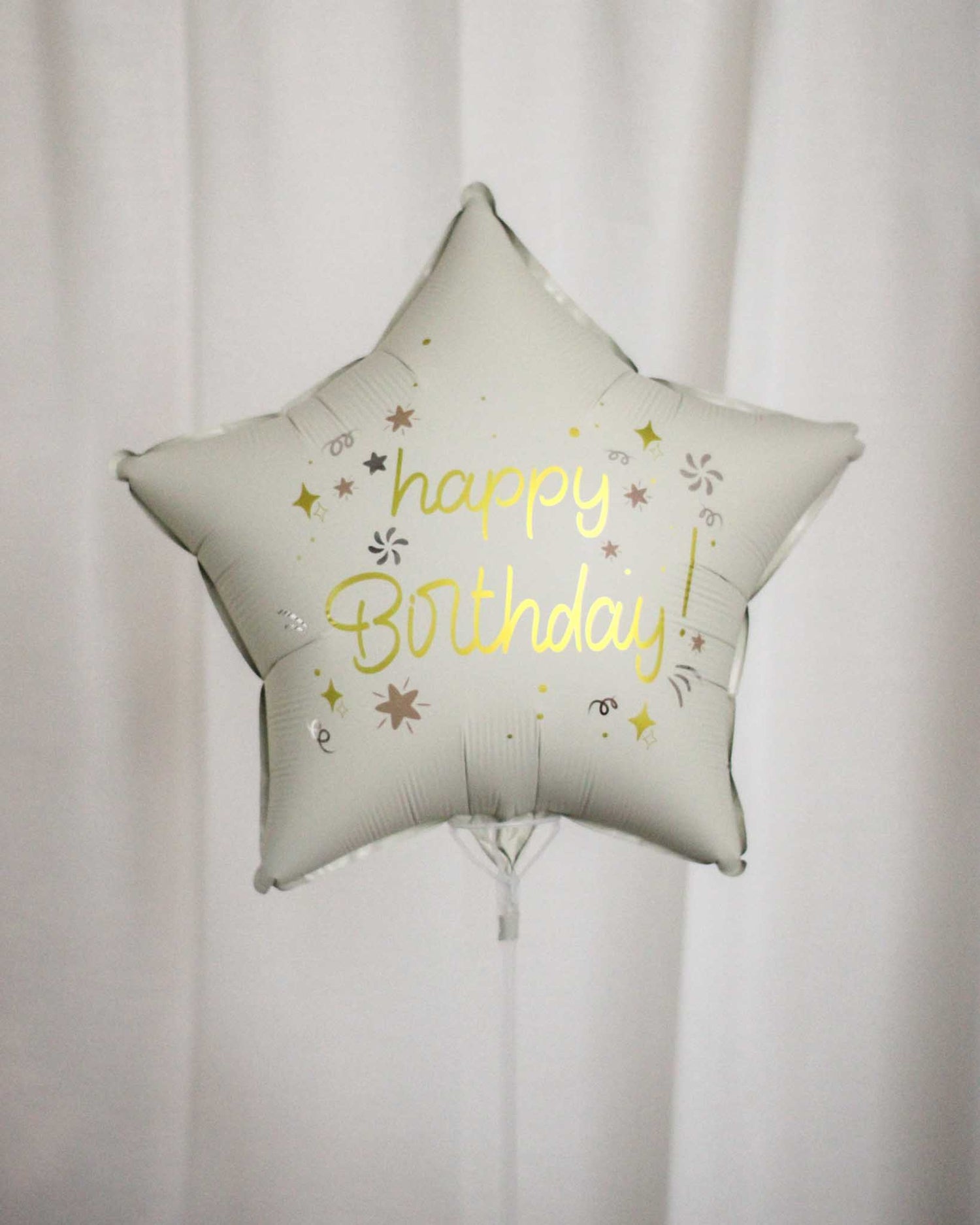 Happy Birthday Star Balloon - Gift Add-On | Windflower Florist Singapore