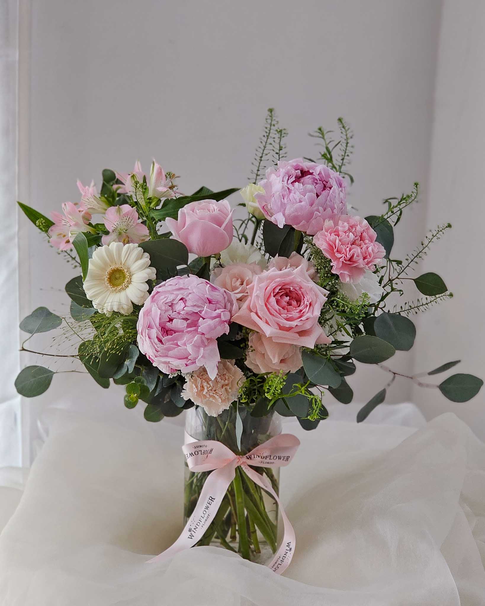 Blissful Blossoms Vase | Free Same-Day Flower Delivery Singapore
