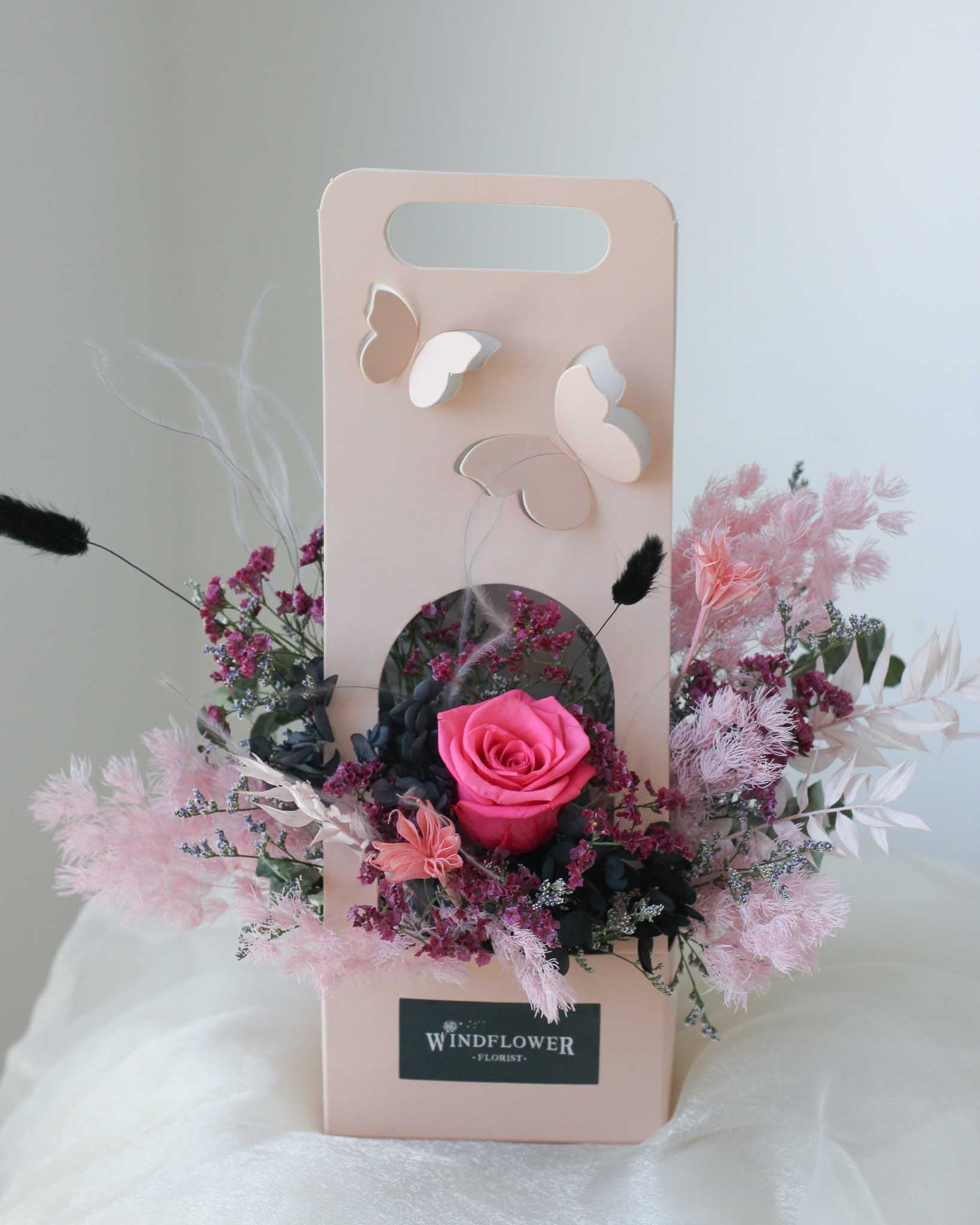 Born Pink Preserved Flowers | Free Same-Day Flower Delivery Singapore