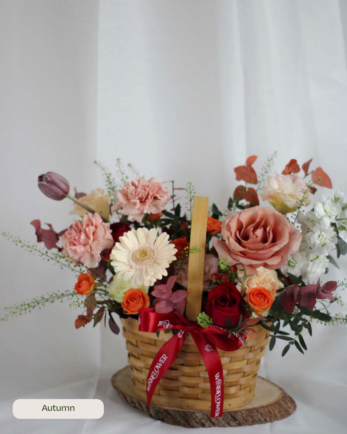 Daily Surprise In A Basket - Fresh Flowers