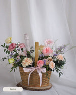 Daily Surprise in a Basket - Fresh Flowers & Celebratory Cheers Gift Hamper - View 3 | Windflower Florist
