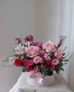 Boite De Fleur Pink Elegance Table Flower Arrangement | Free Same-Day Flower Delivery Singapore