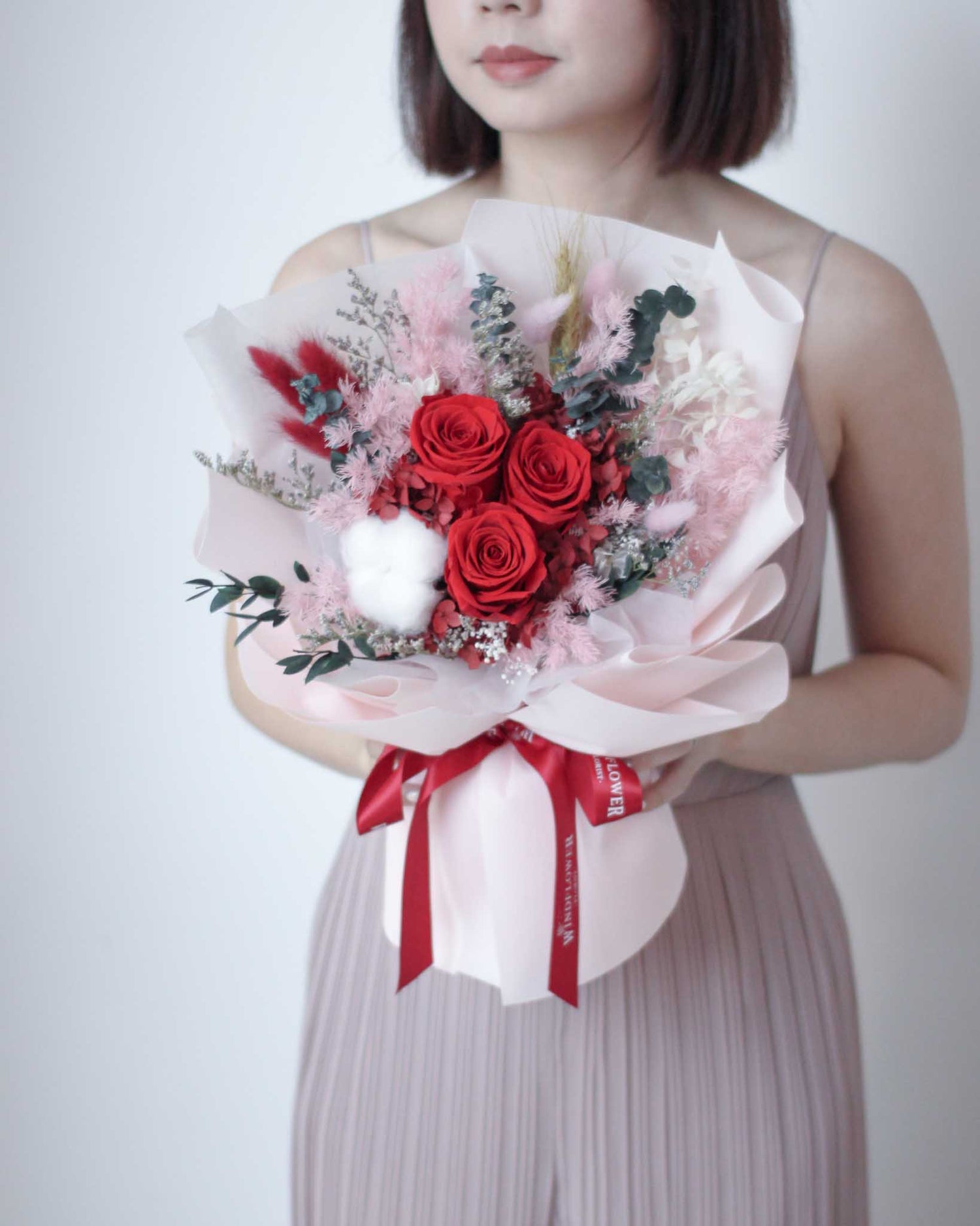 Heart's Desire Preserved Flowers | Free Same-Day Flower Delivery Singapore