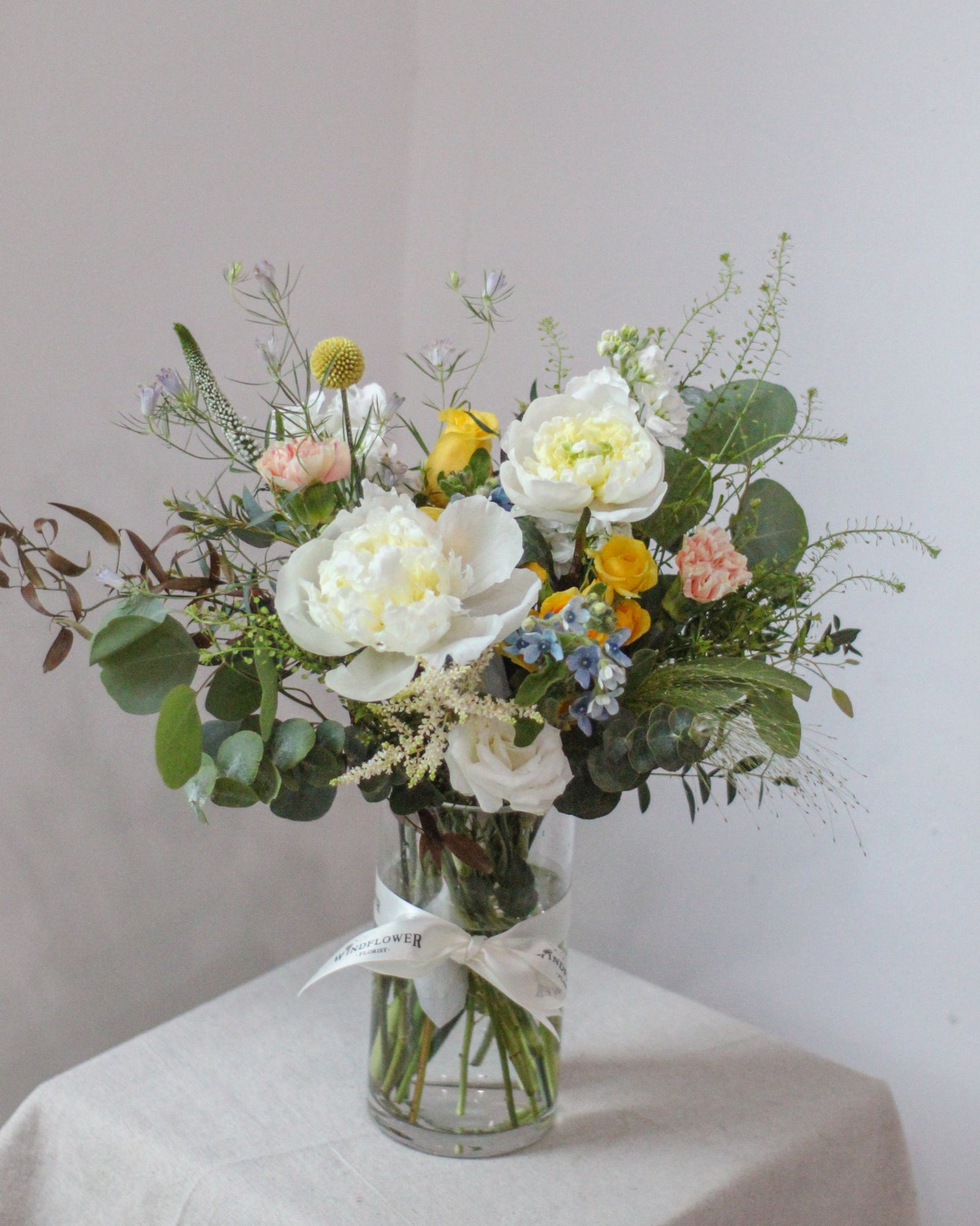 Ivory Meadows Hand Bouquet | Free Same-Day Flower Delivery Singapore