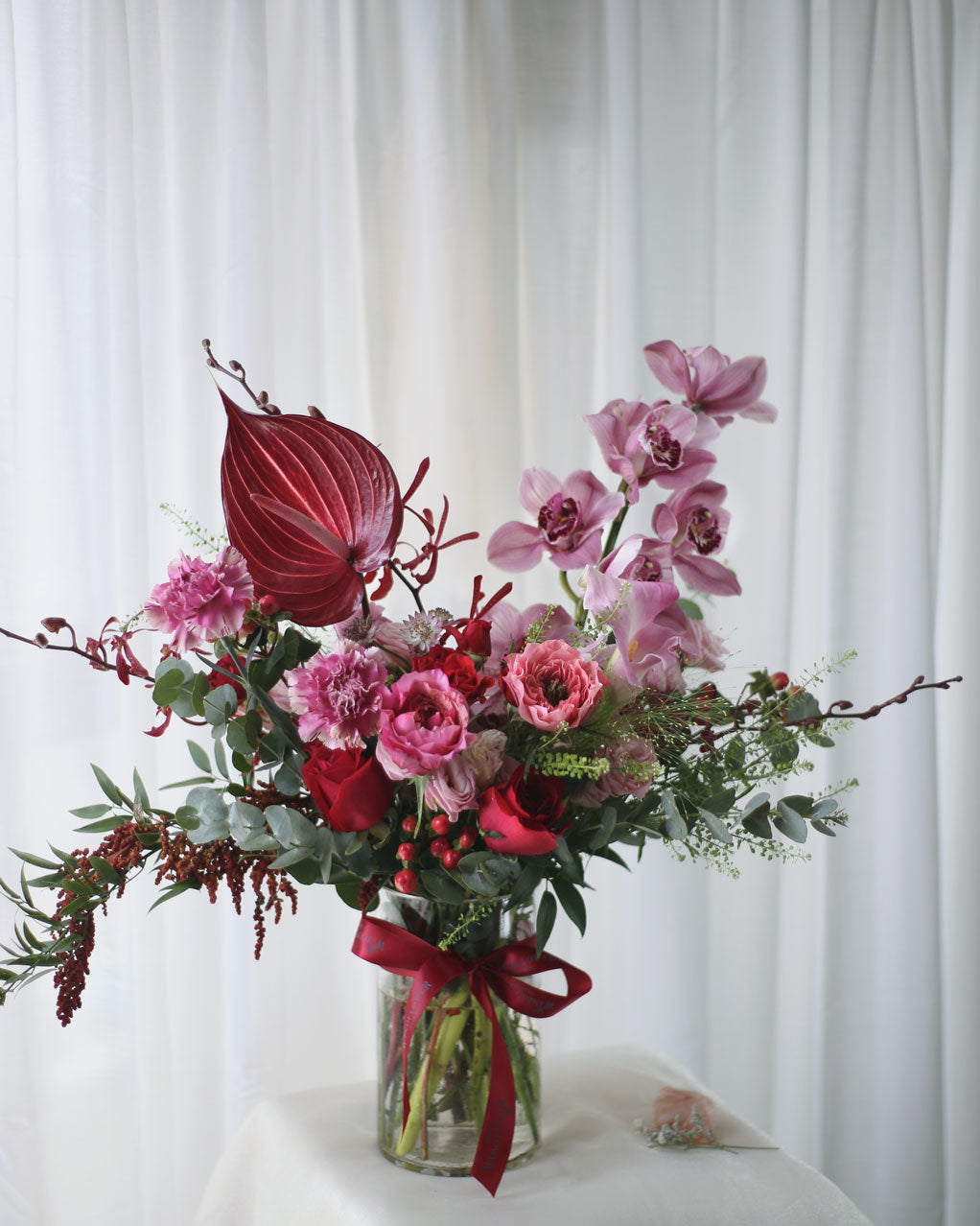 Sayang Merah Vase by Windflower Florist Singapore