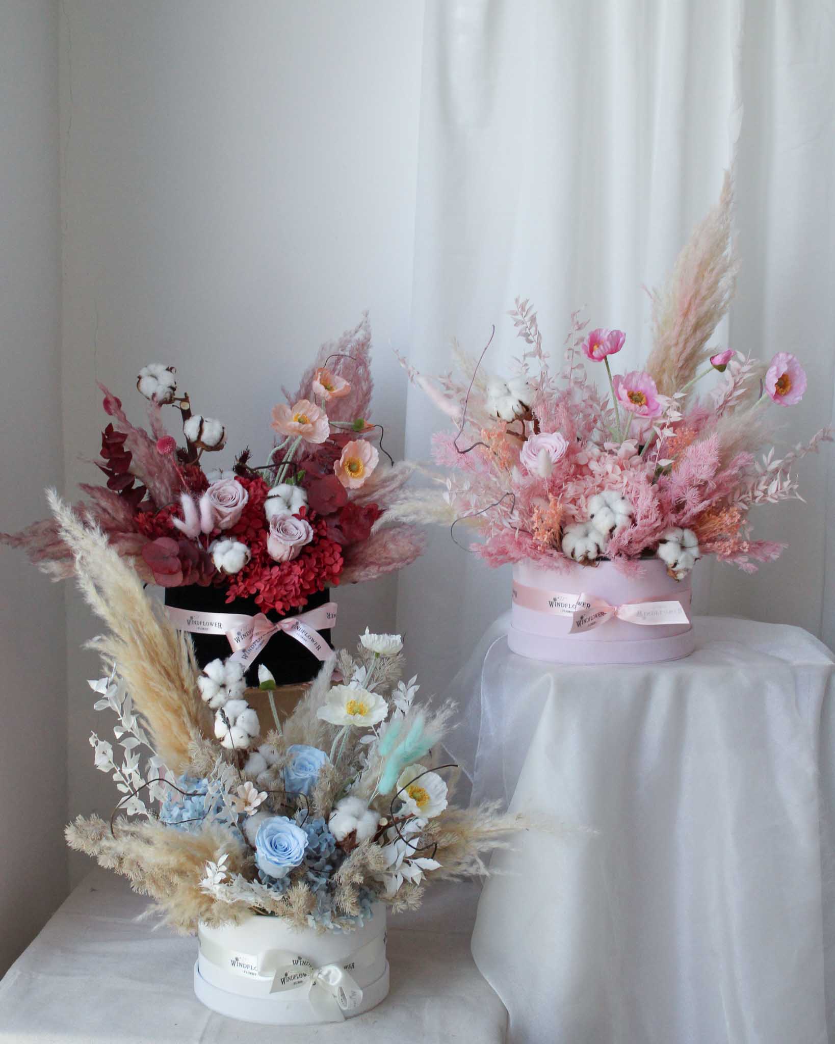 Boite De Fleur Seche Ballerina Preserved Flowers by Windflower Florist Singapore