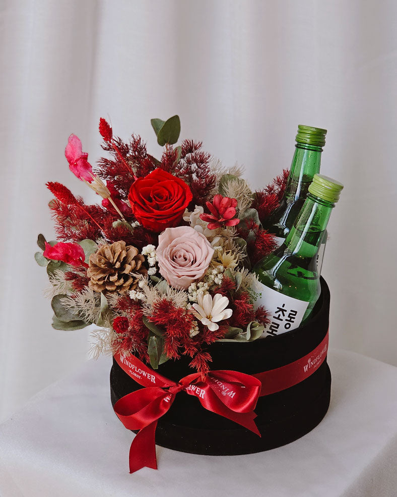 Soju Delight Preserved Flowers | Free Same-Day Flower Delivery Singapore