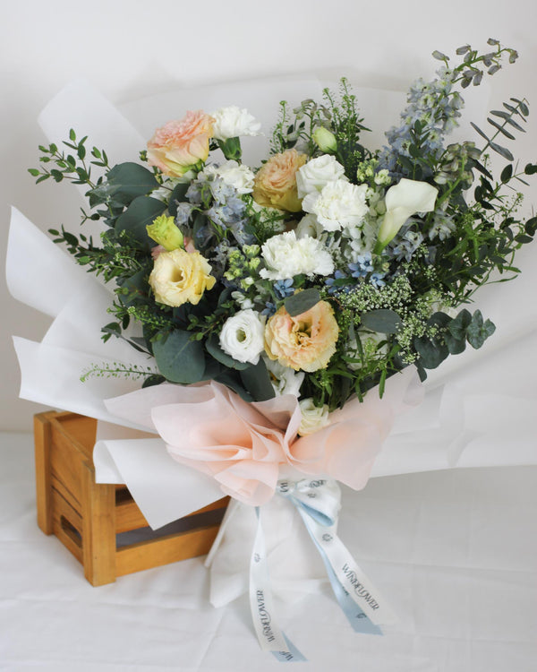 Tranquility In Bloom Flower Vase Arrangement by Windflower Florist Singapore